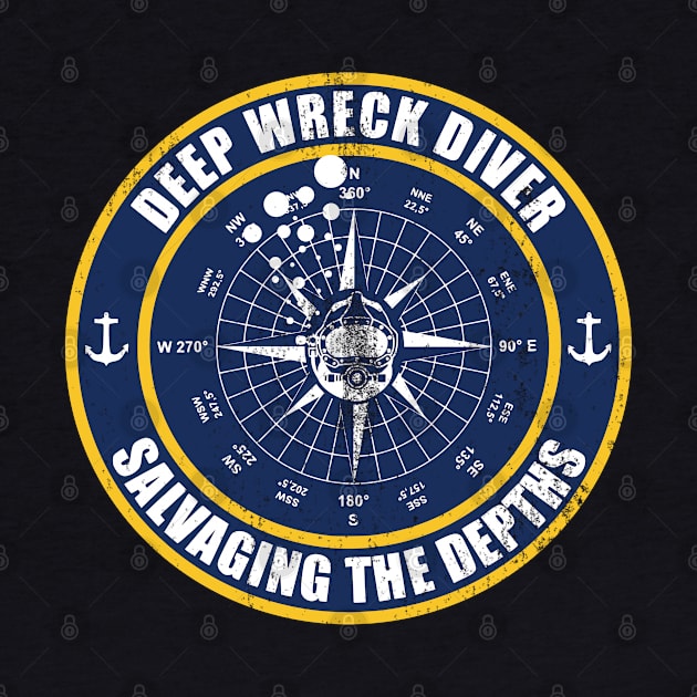 Deep Wreck Diver (Small logo) by TCP